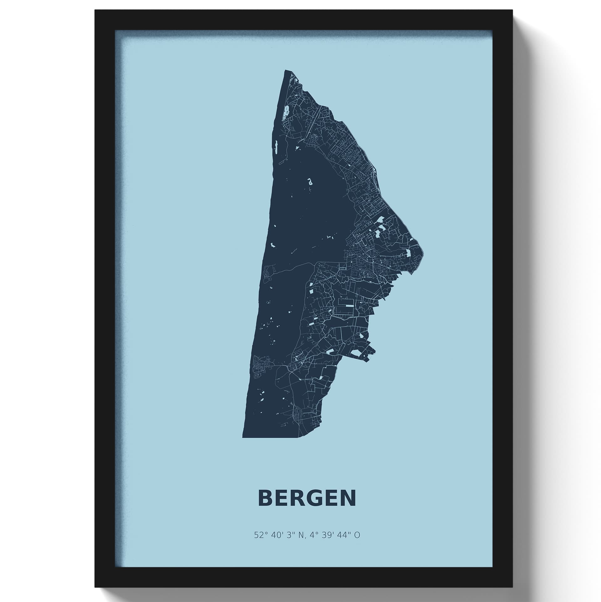 Poster Bergen - Blauw