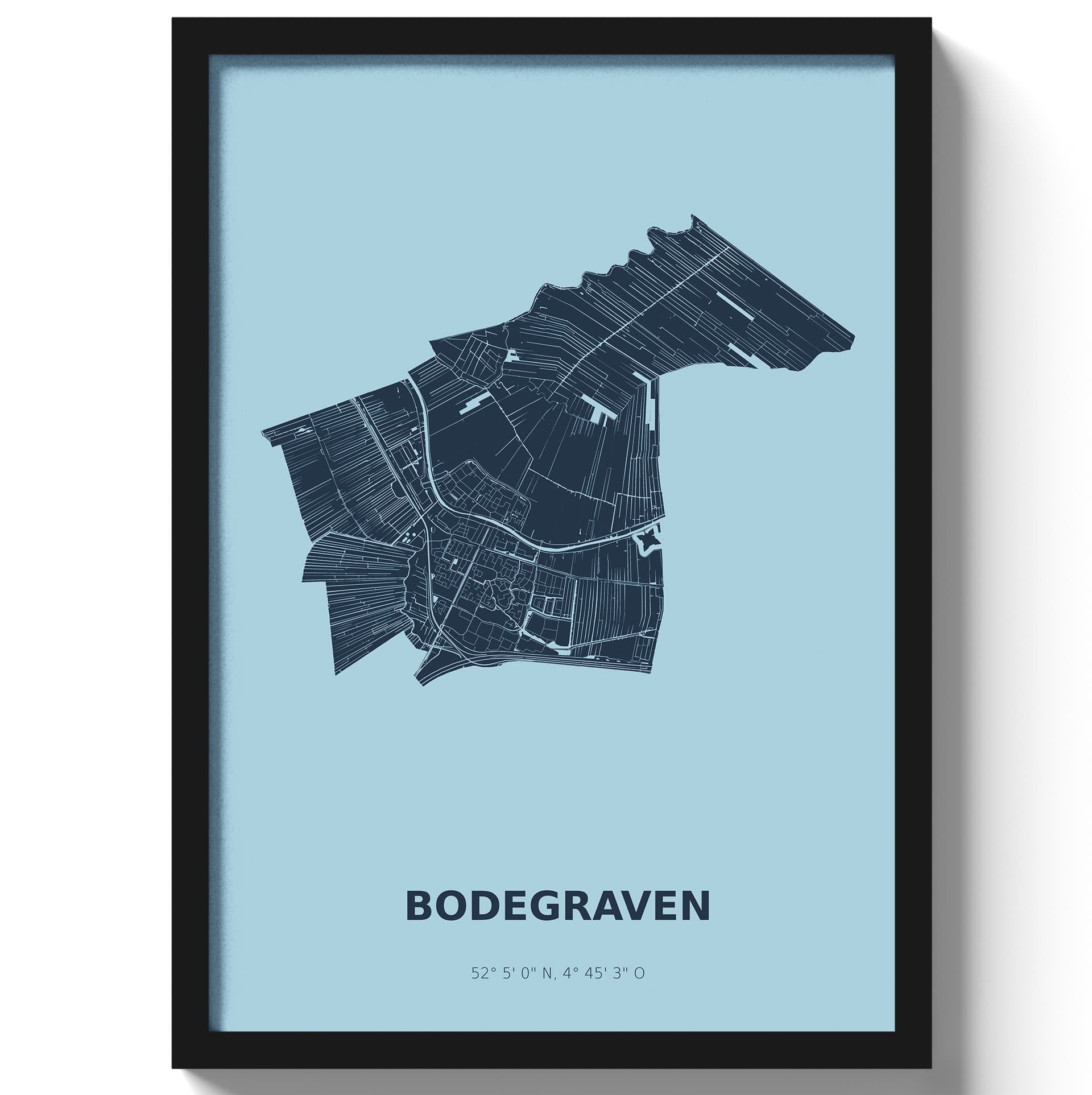 Poster Bodegraven - Blauw