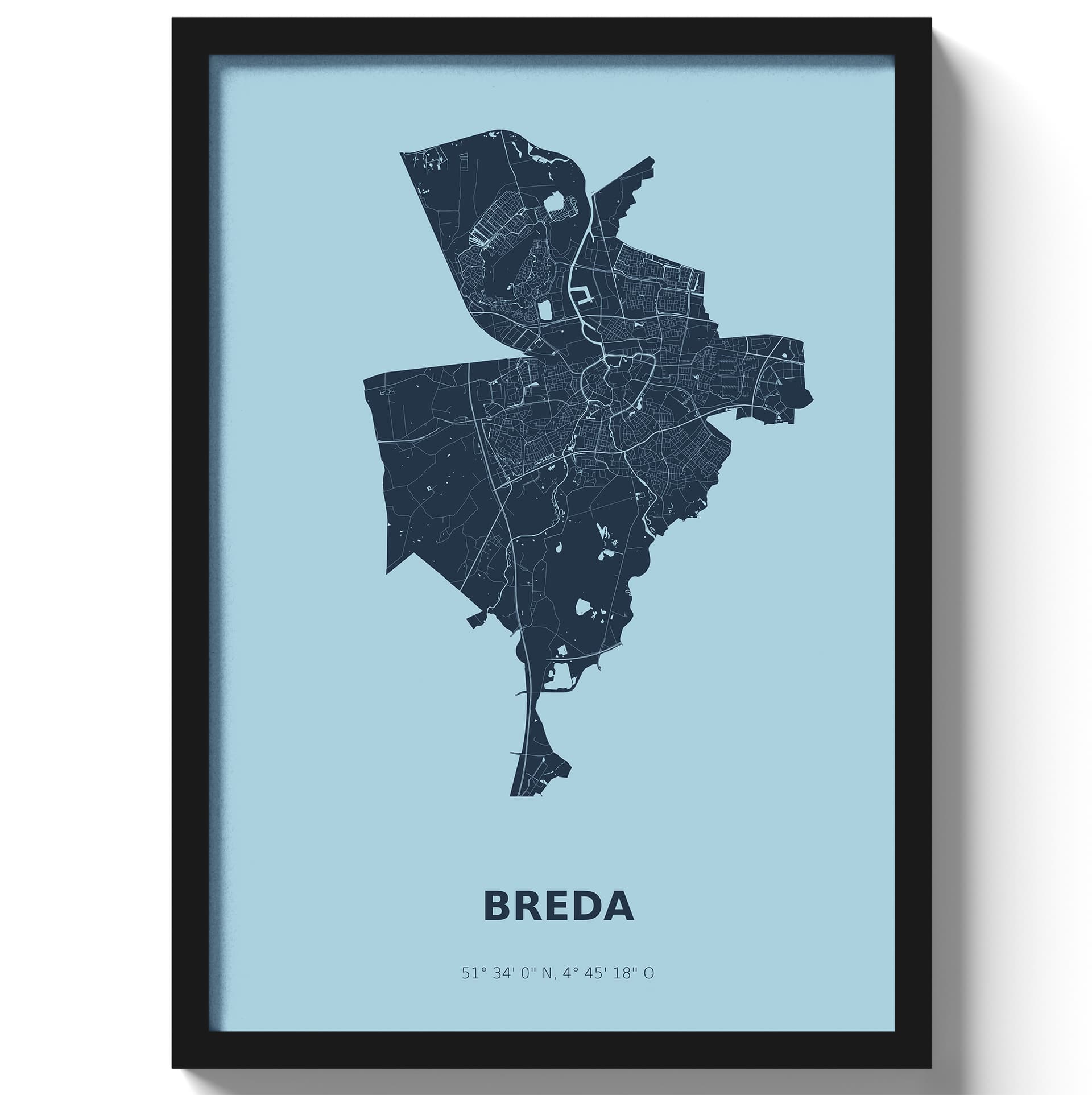 Poster Breda - Blauw
