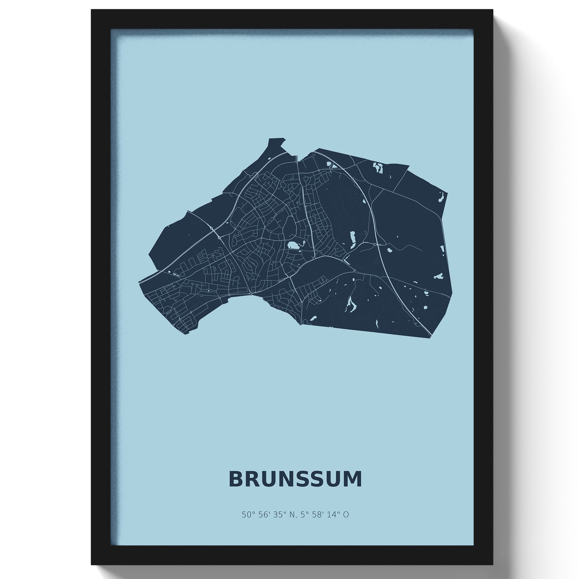 Poster Brunssum - Blauw