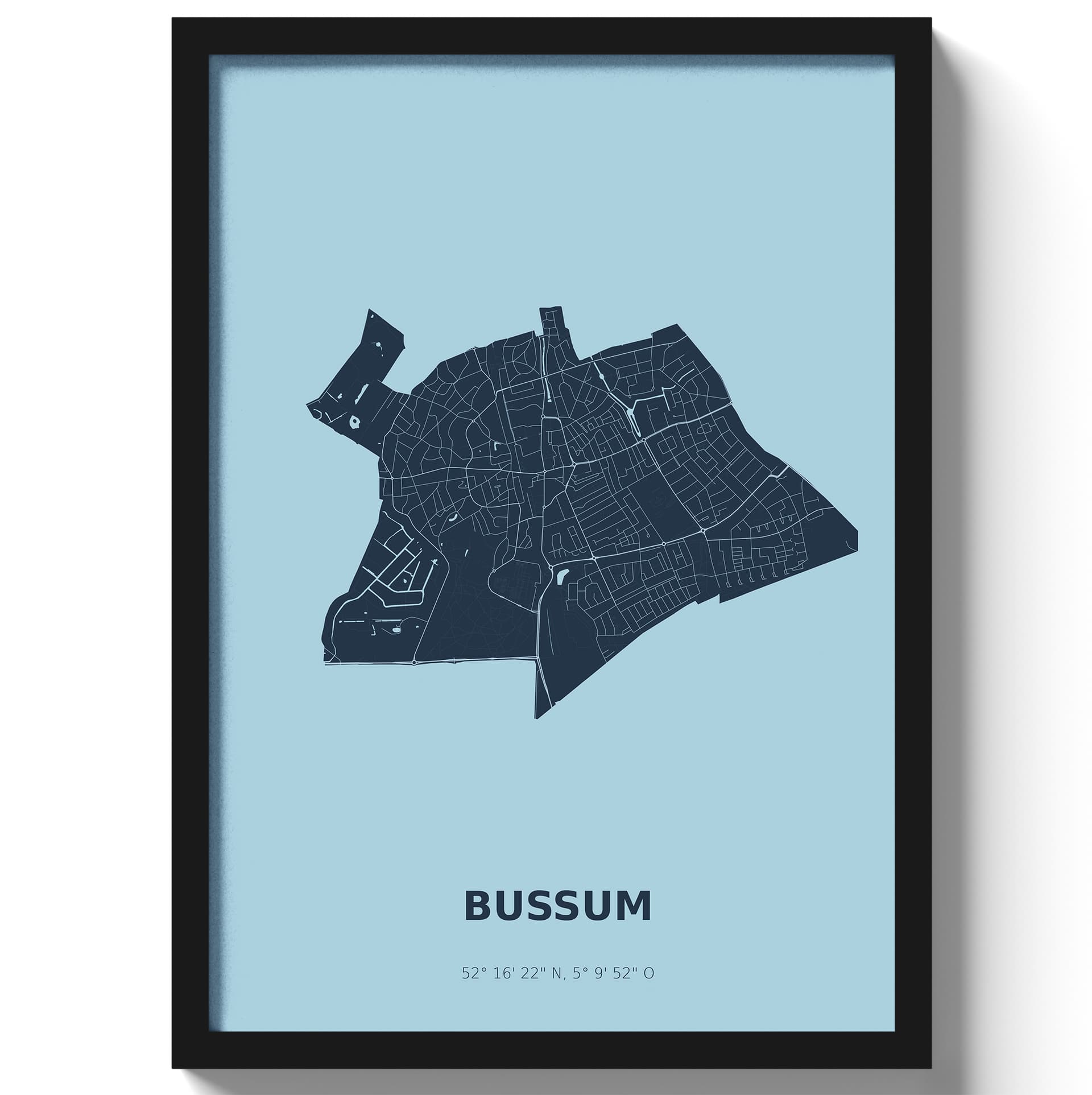 Poster Bussum - Blauw