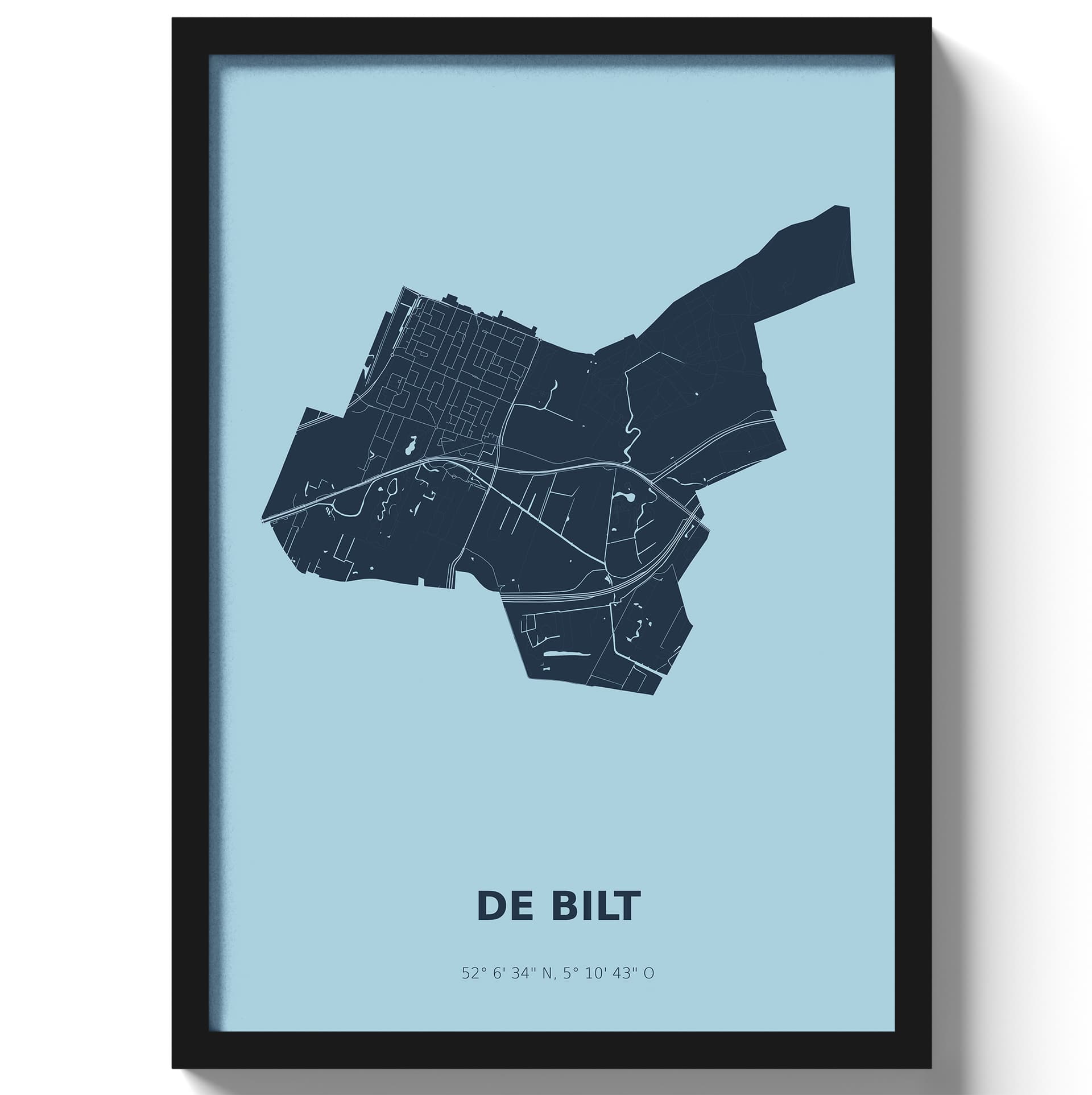 Poster De Bilt - Blauw
