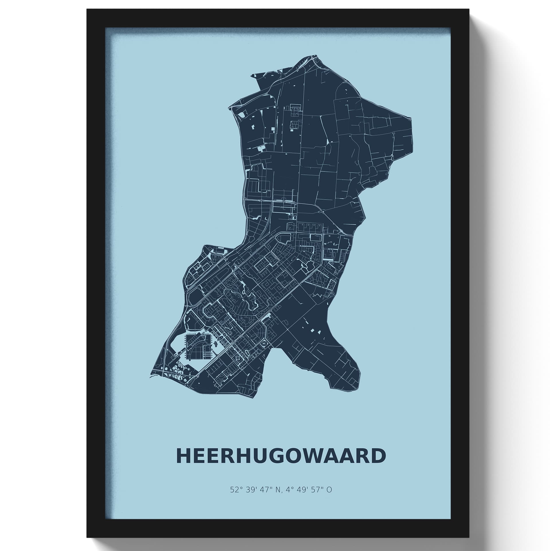 Poster Heerhugowaard - Blauw