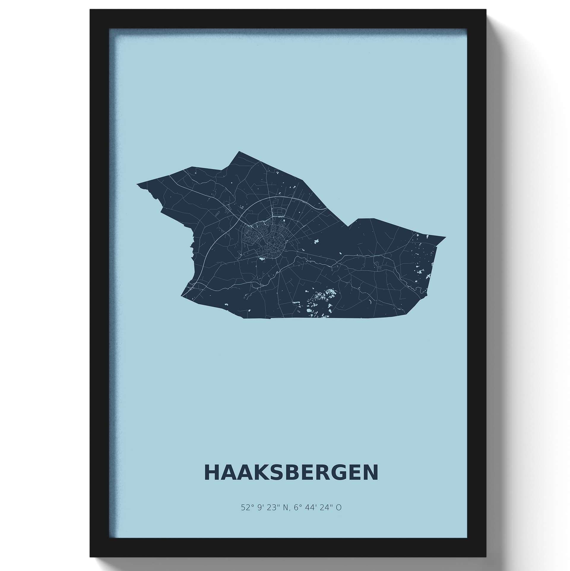 Poster Haaksbergen - Blauw
