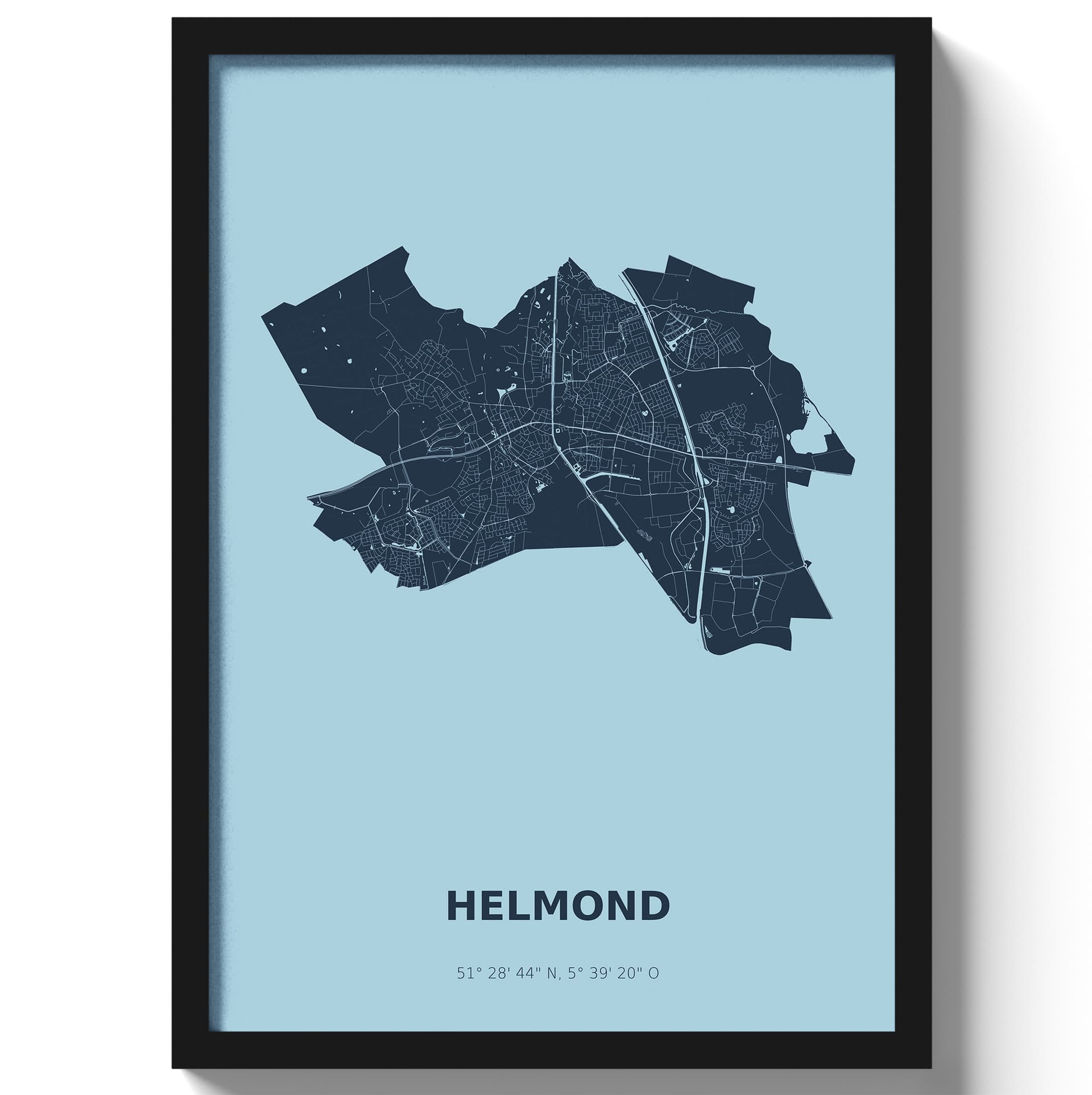 Poster Helmond - Blauw