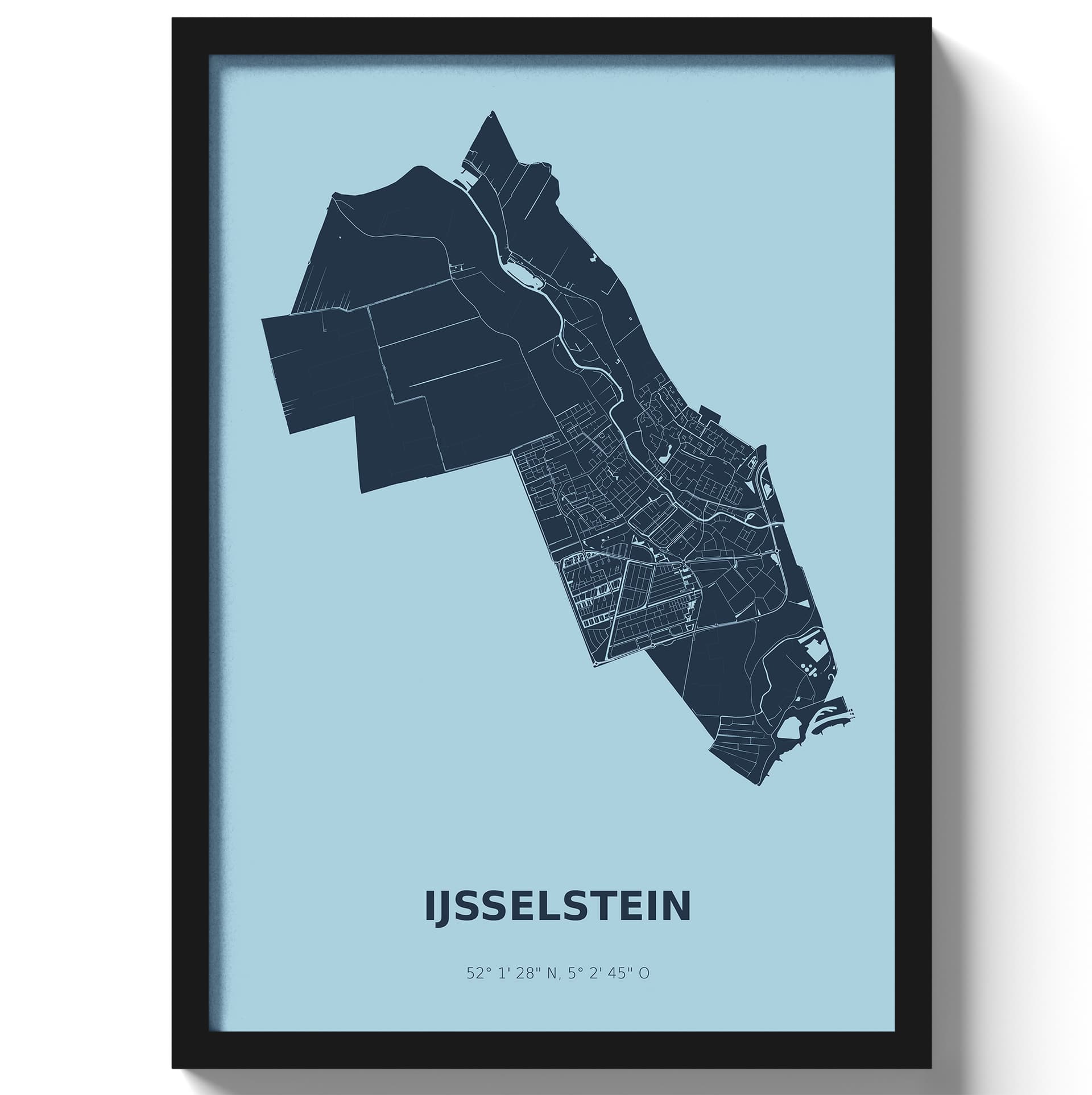 Poster IJsselstein - Blauw