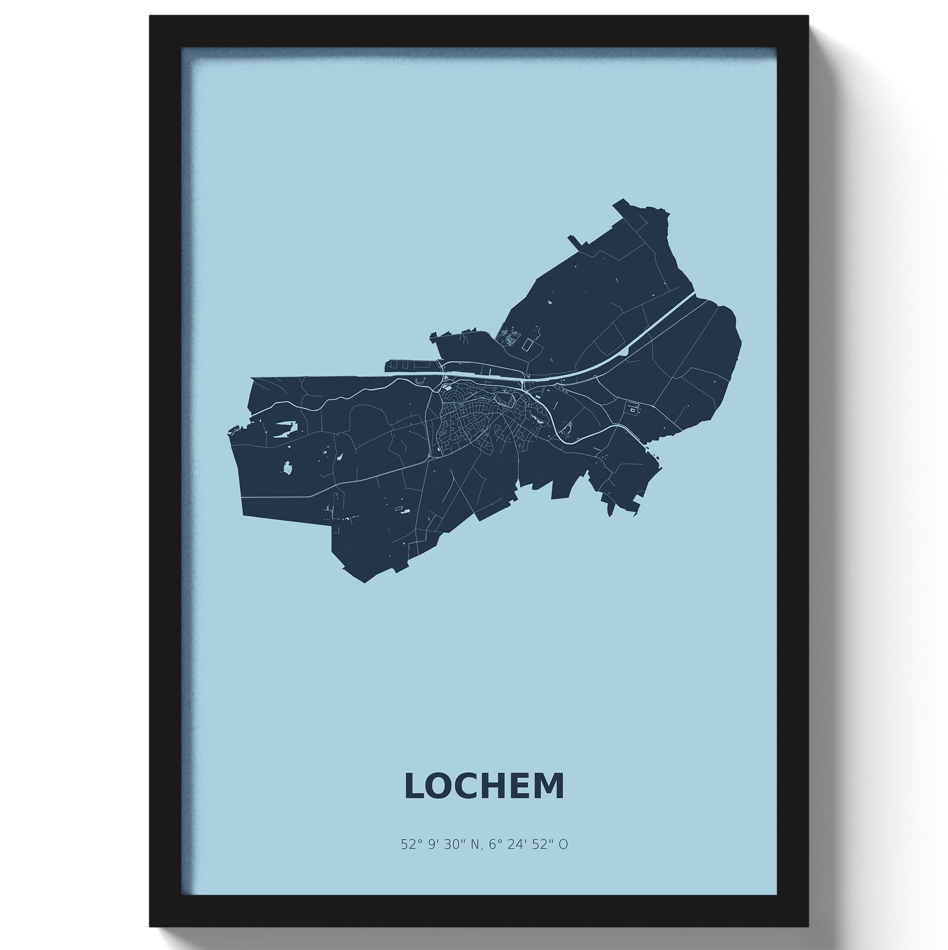 Poster Lochem - Blauw