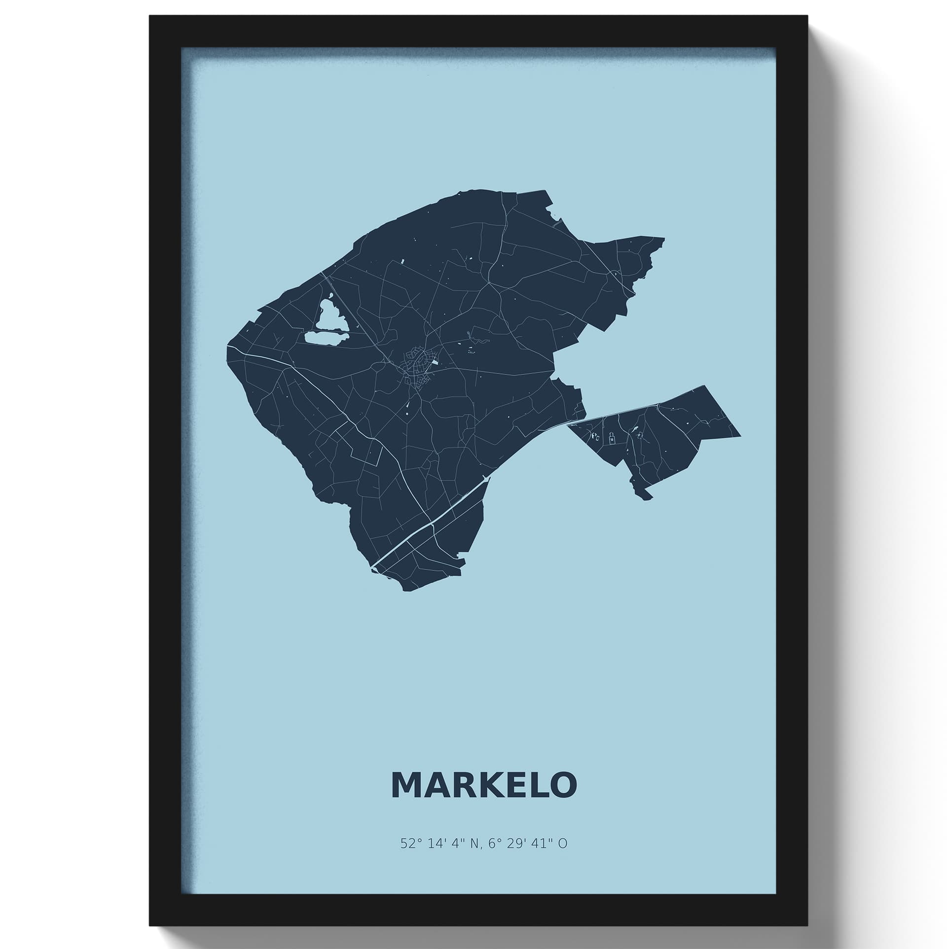 Poster Markelo - Blauw