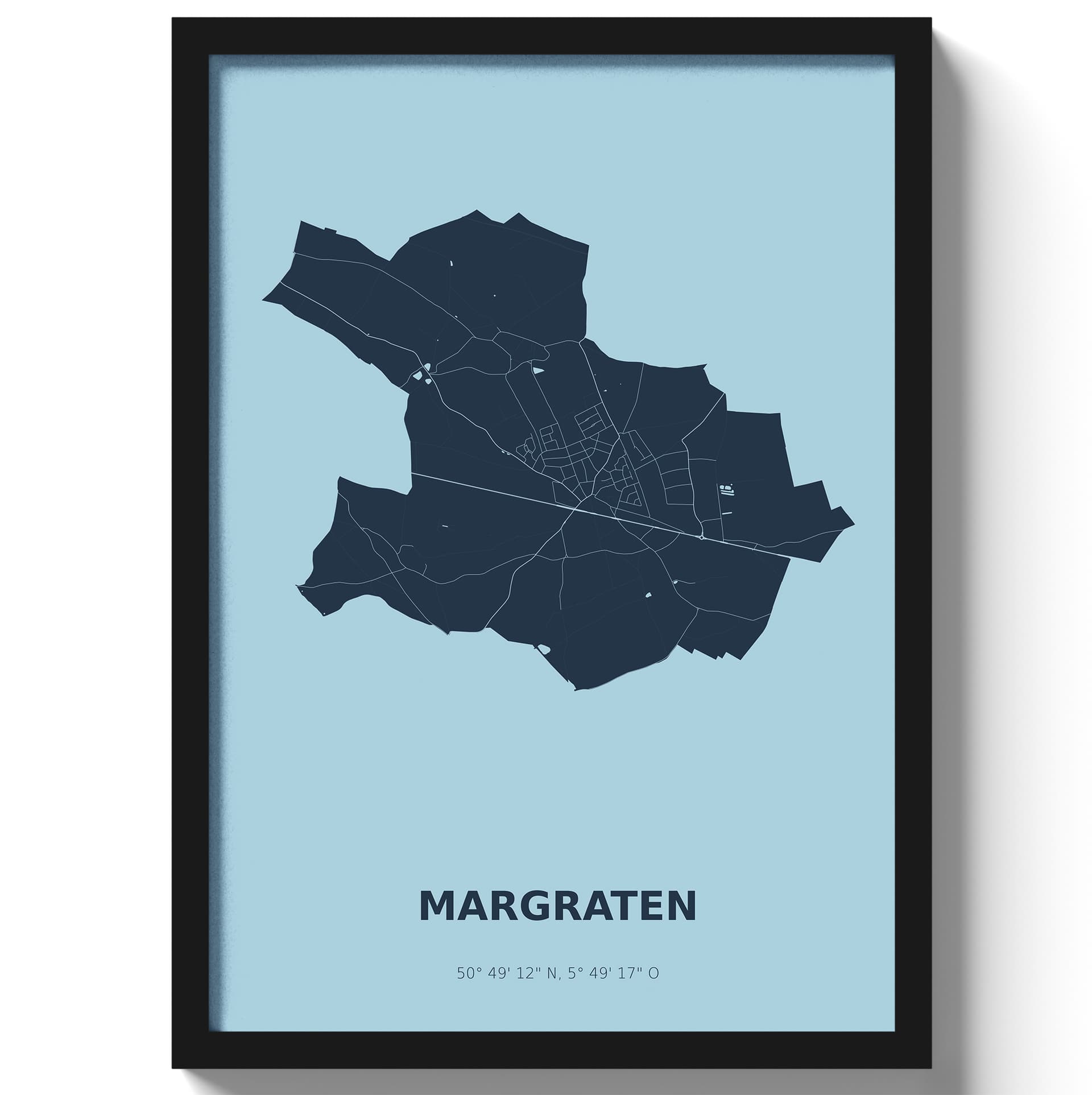 Poster Margraten - Blauw