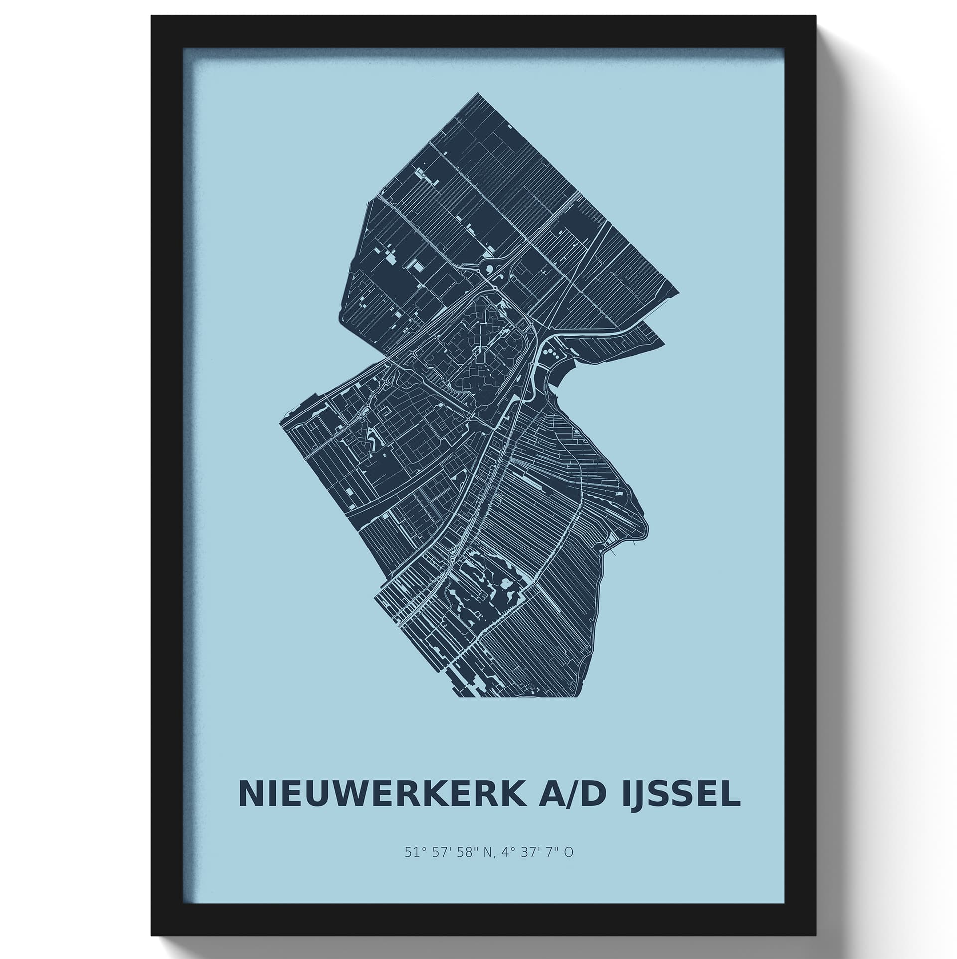 Poster Nieuwegein - Blauw