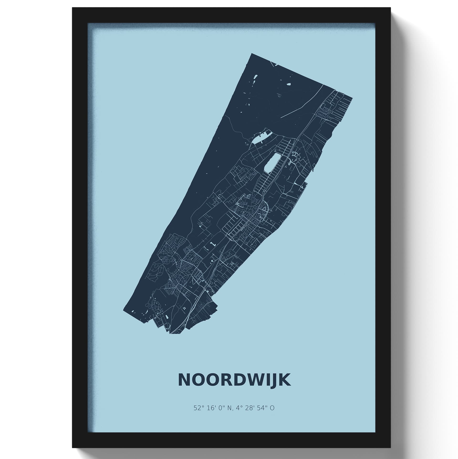 Poster Noordwijk - Blauw