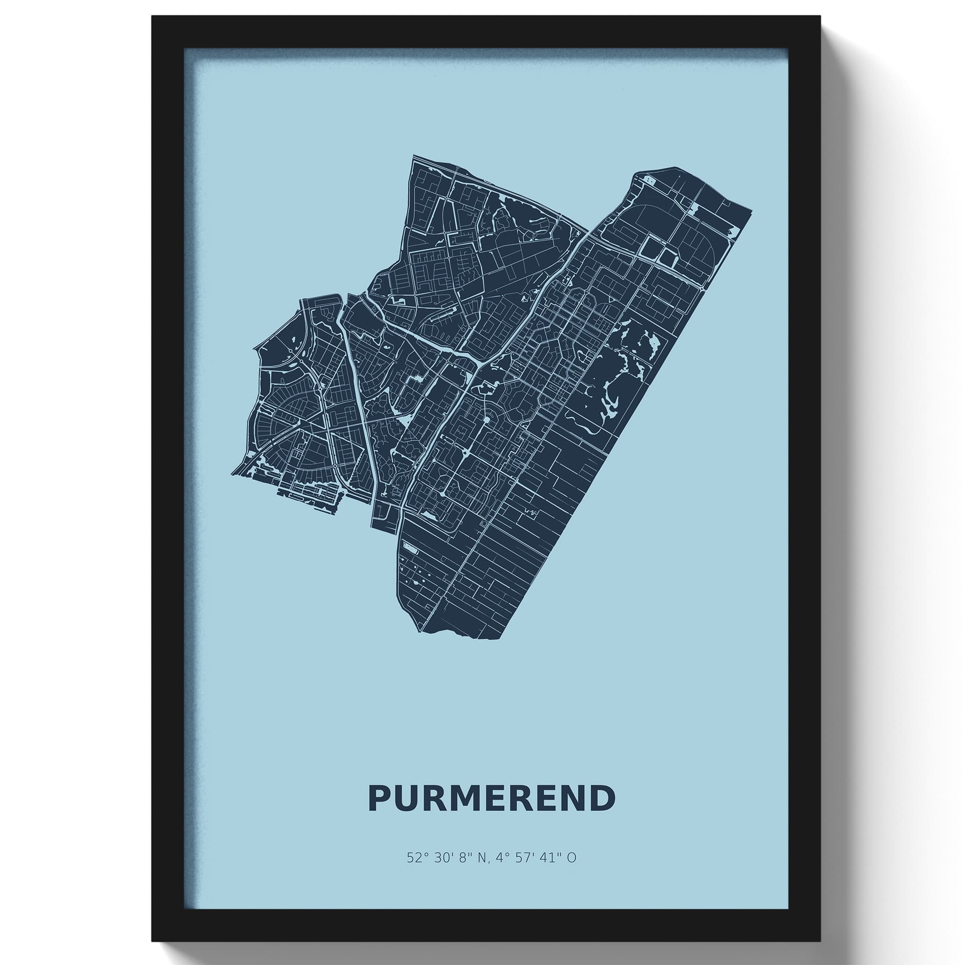 Poster Purmerend - Blauw
