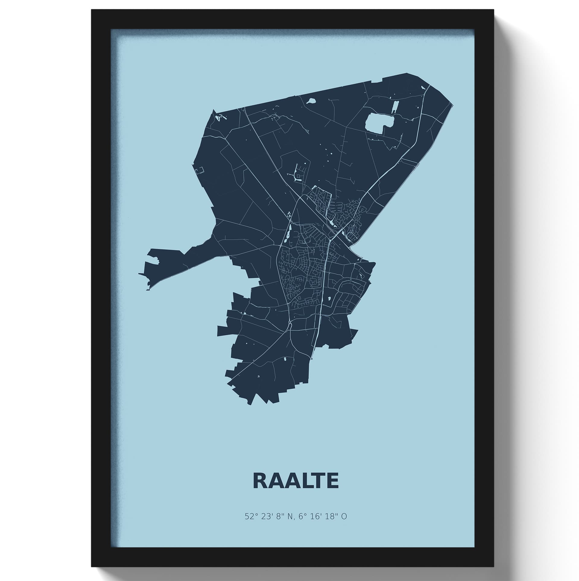 Poster Raalte - Blauw