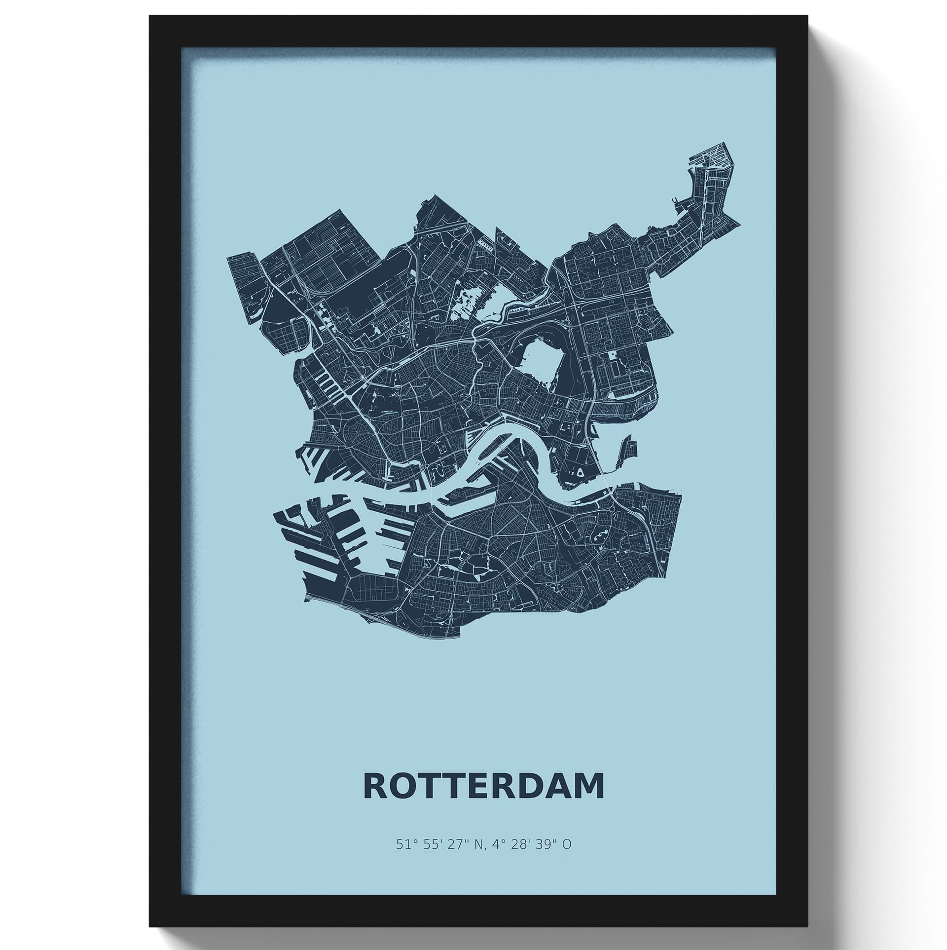 Poster Rotterdam - Blauw