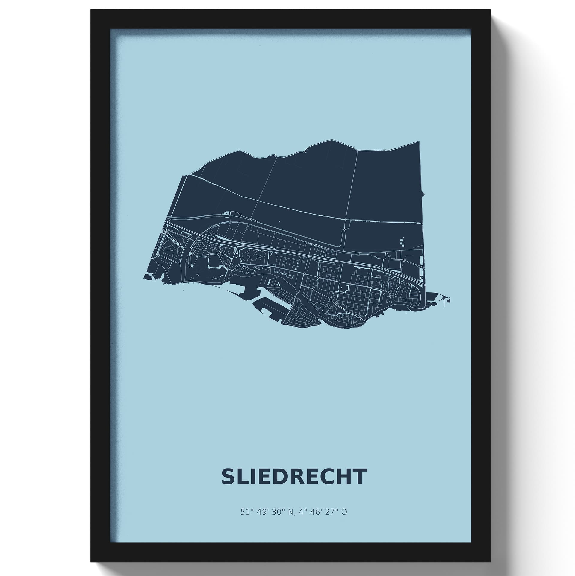 Poster Sliedrecht - Blauw
