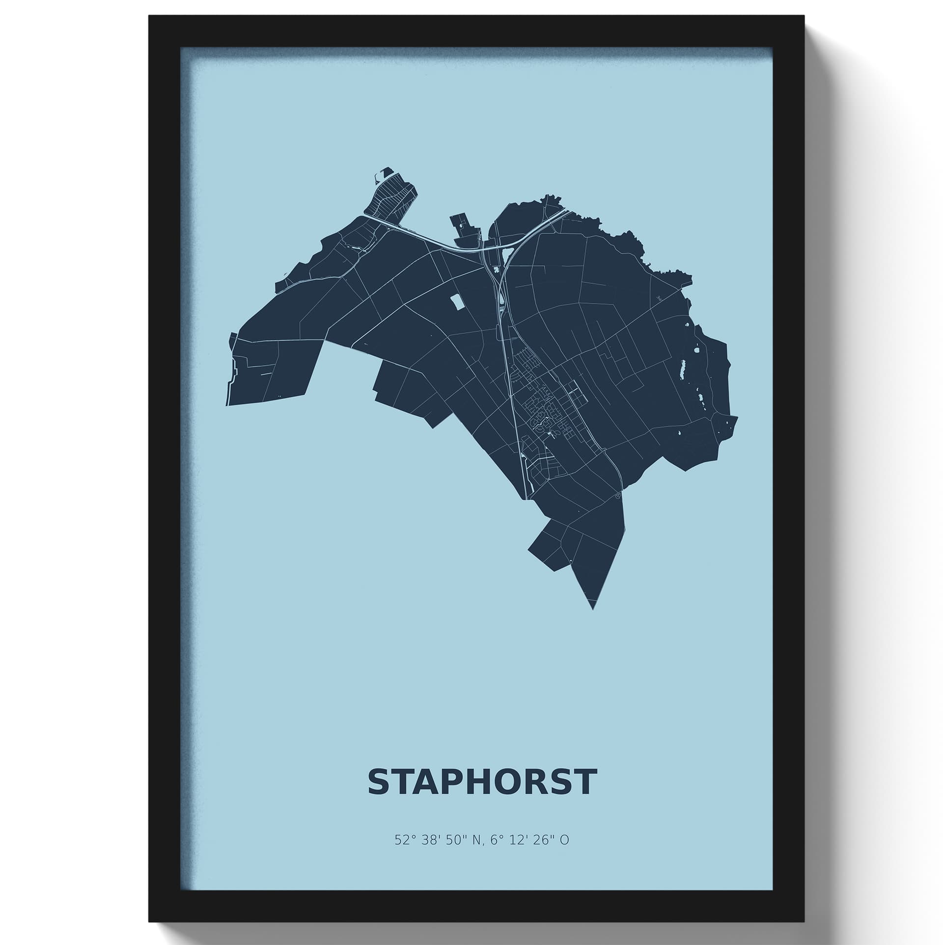 Poster Staphorst - Blauw