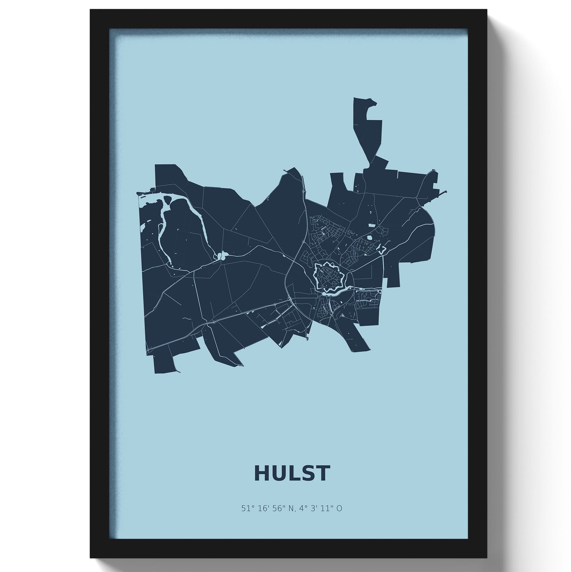 Poster Hulst - Blauw