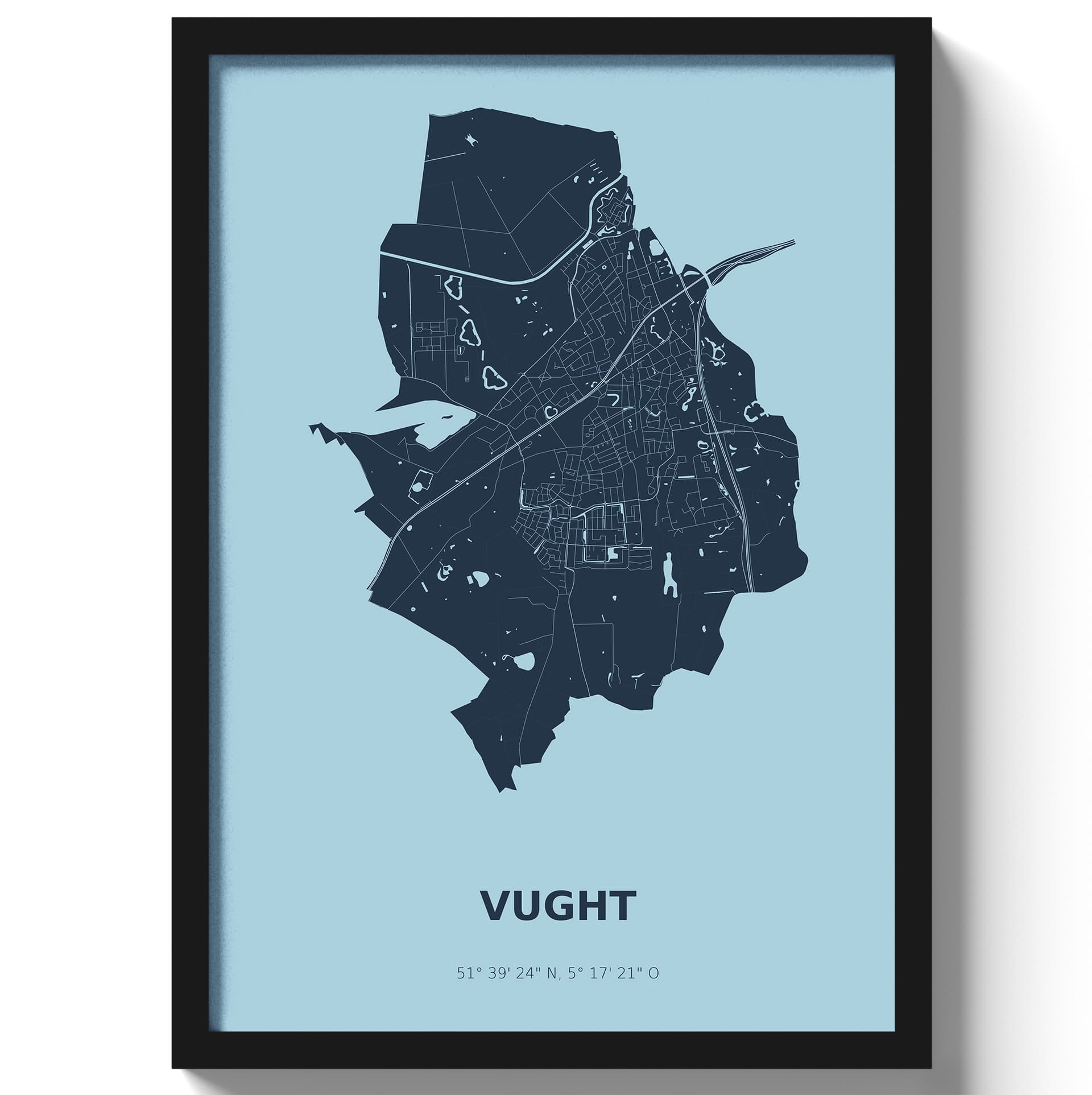 Poster Vught - Blauw