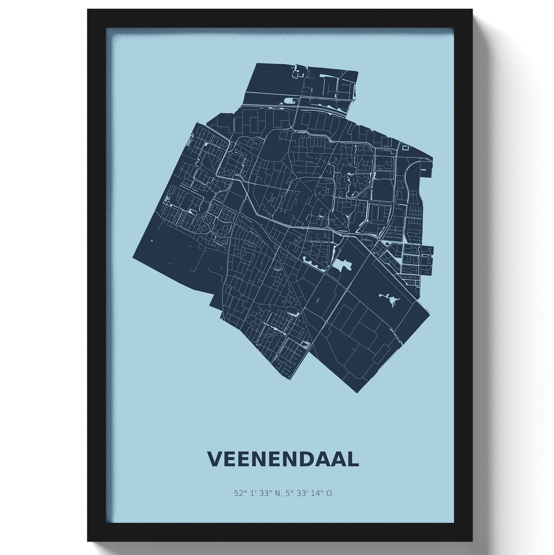 Poster Veenendaal - Blauw