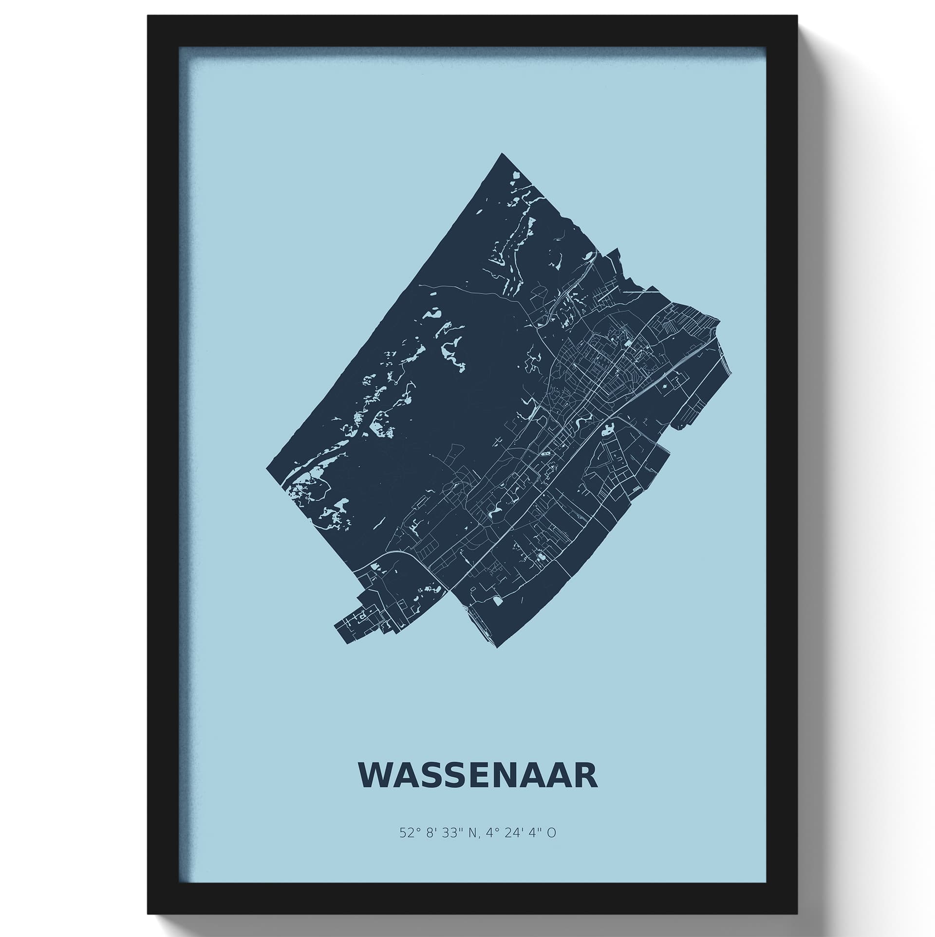 Poster Wassenaar - Blauw