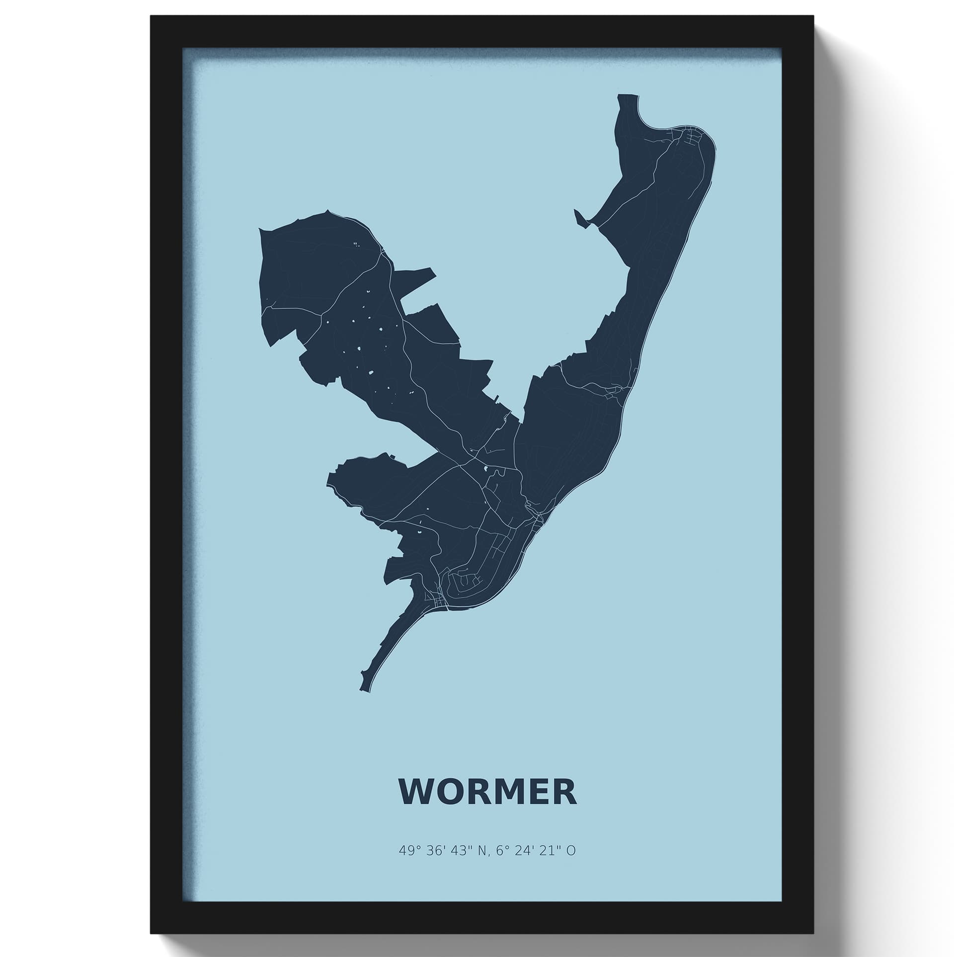 Poster Wormer - Blauw