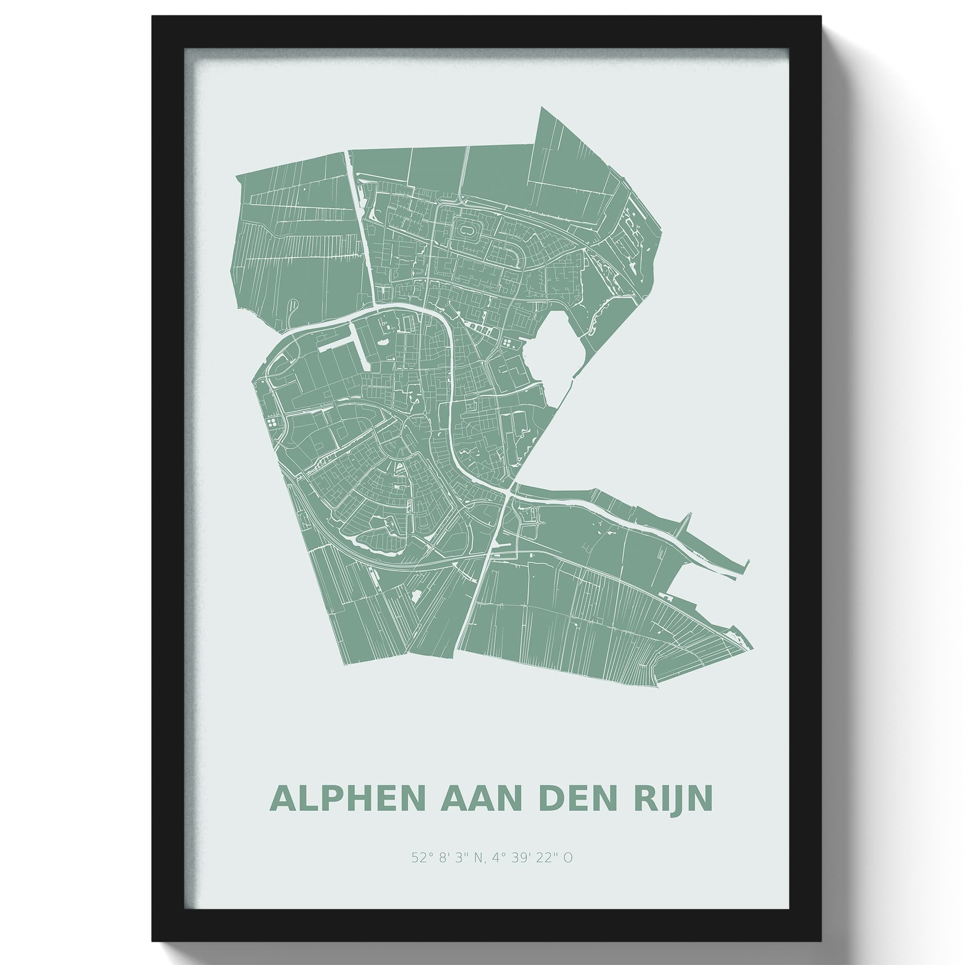 Poster Alphen aan den Rijn - Groen