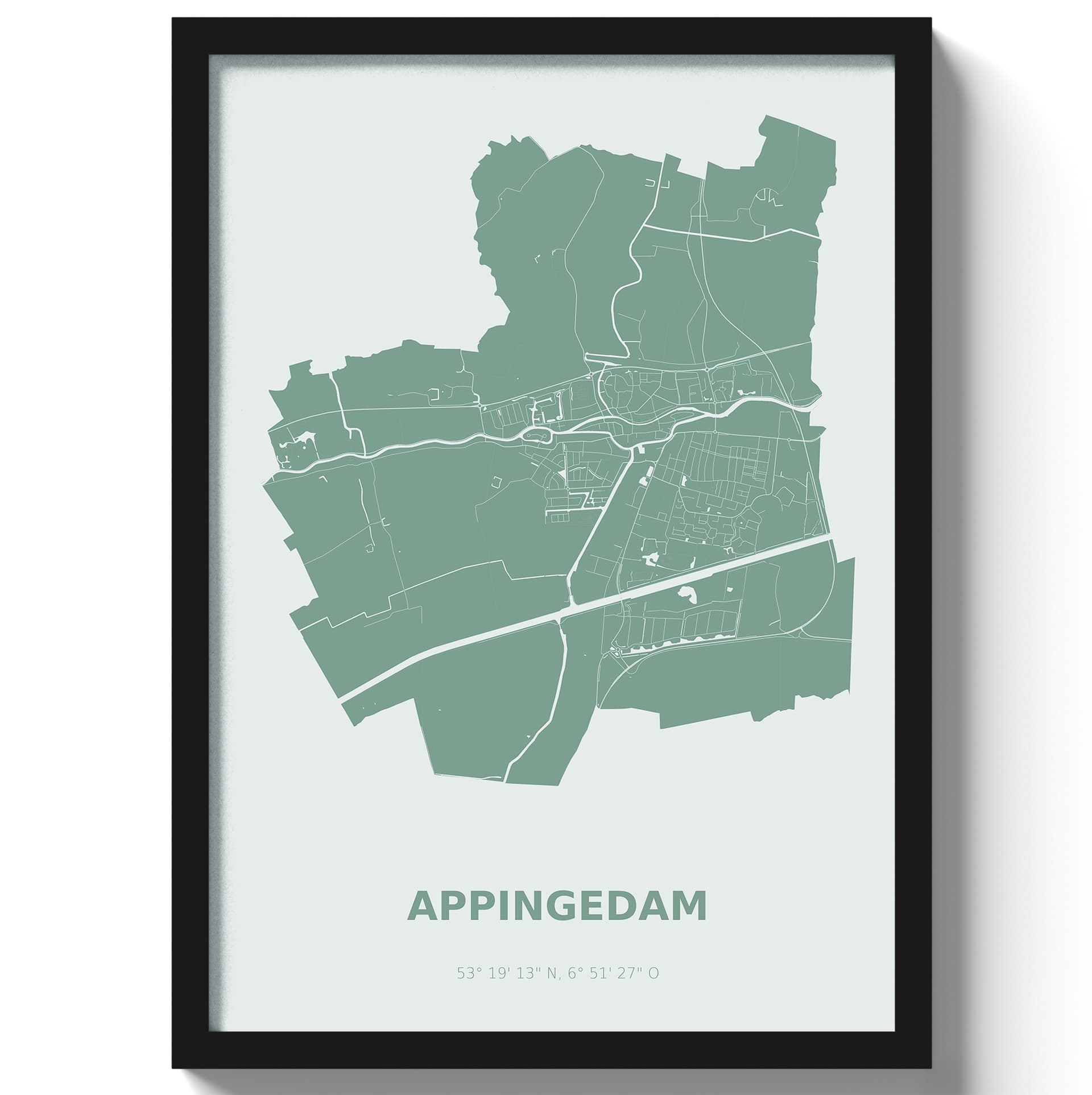 Poster Appingedam - Groen