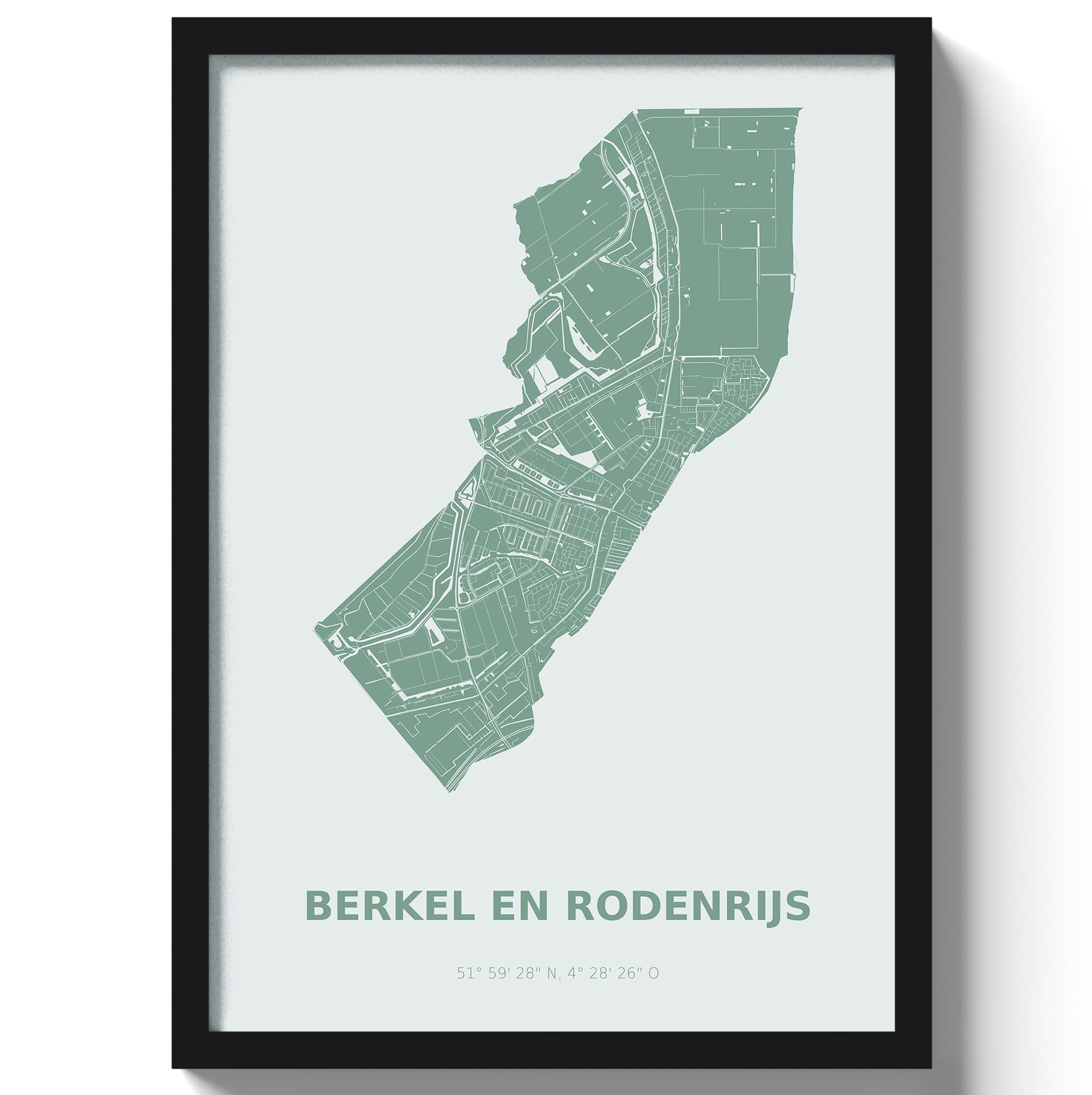 Poster Berkel en Rodenrijs - Groen