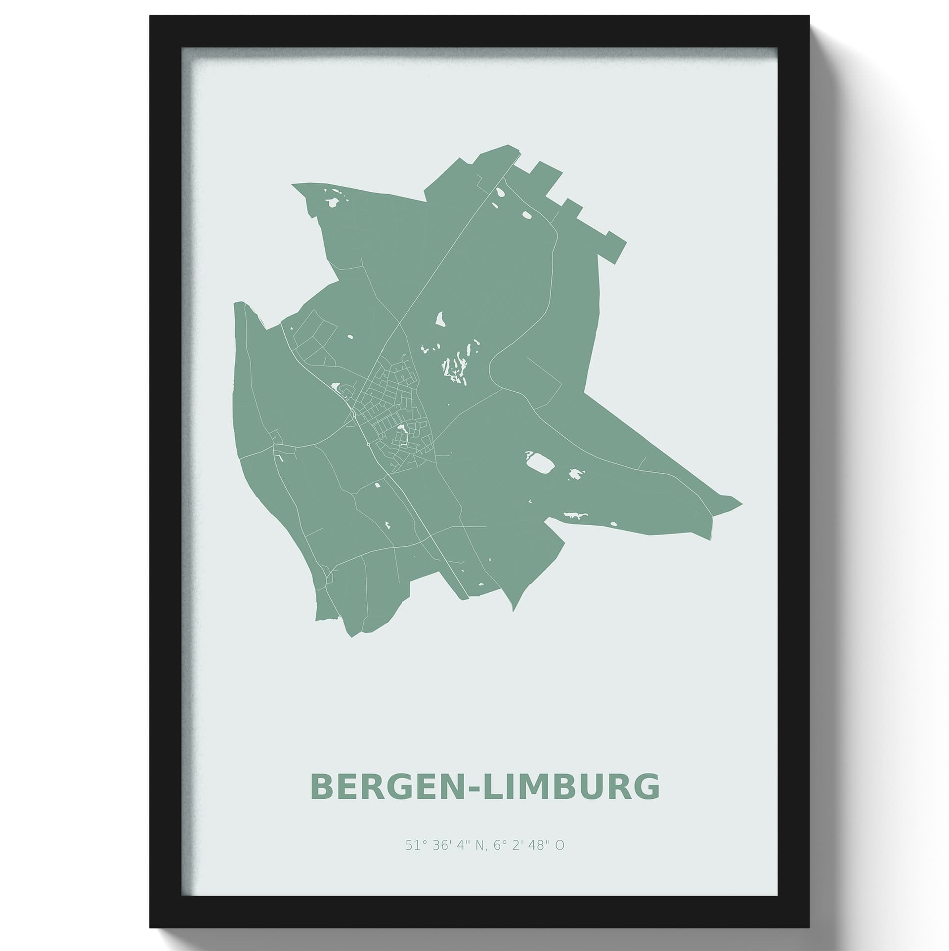 Poster Bergen - Groen