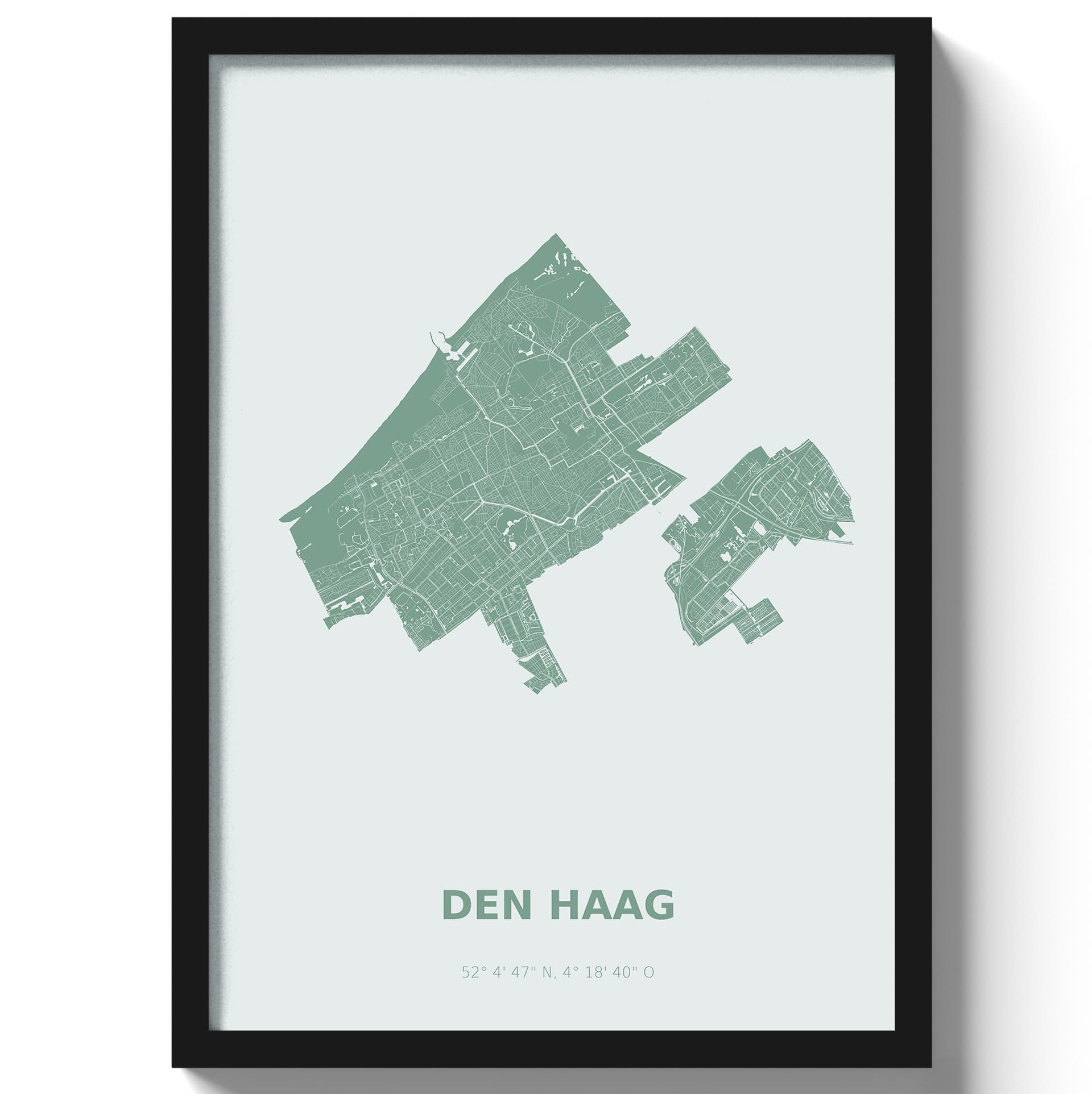 Poster Den haag - Groen