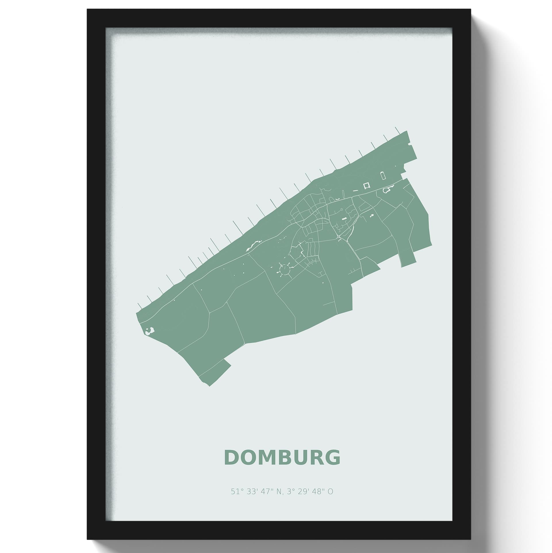 Poster Domburg - Groen