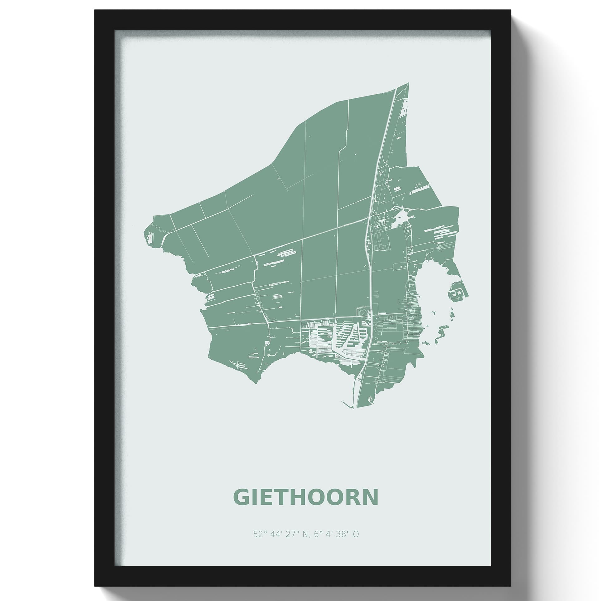 Poster Giethoorn - Groen