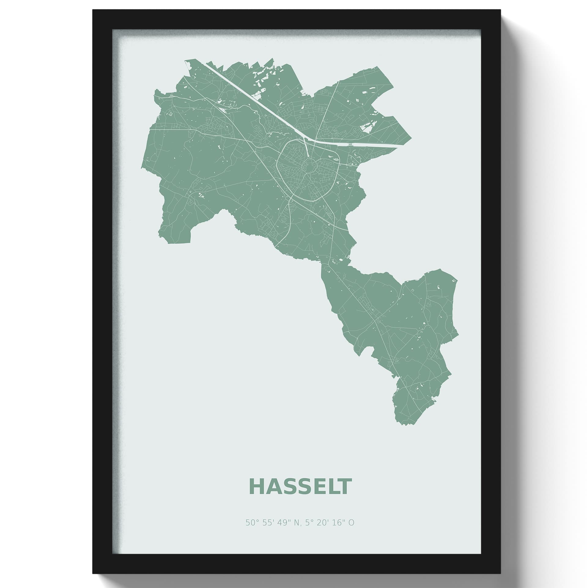 Poster Hasselt - Groen