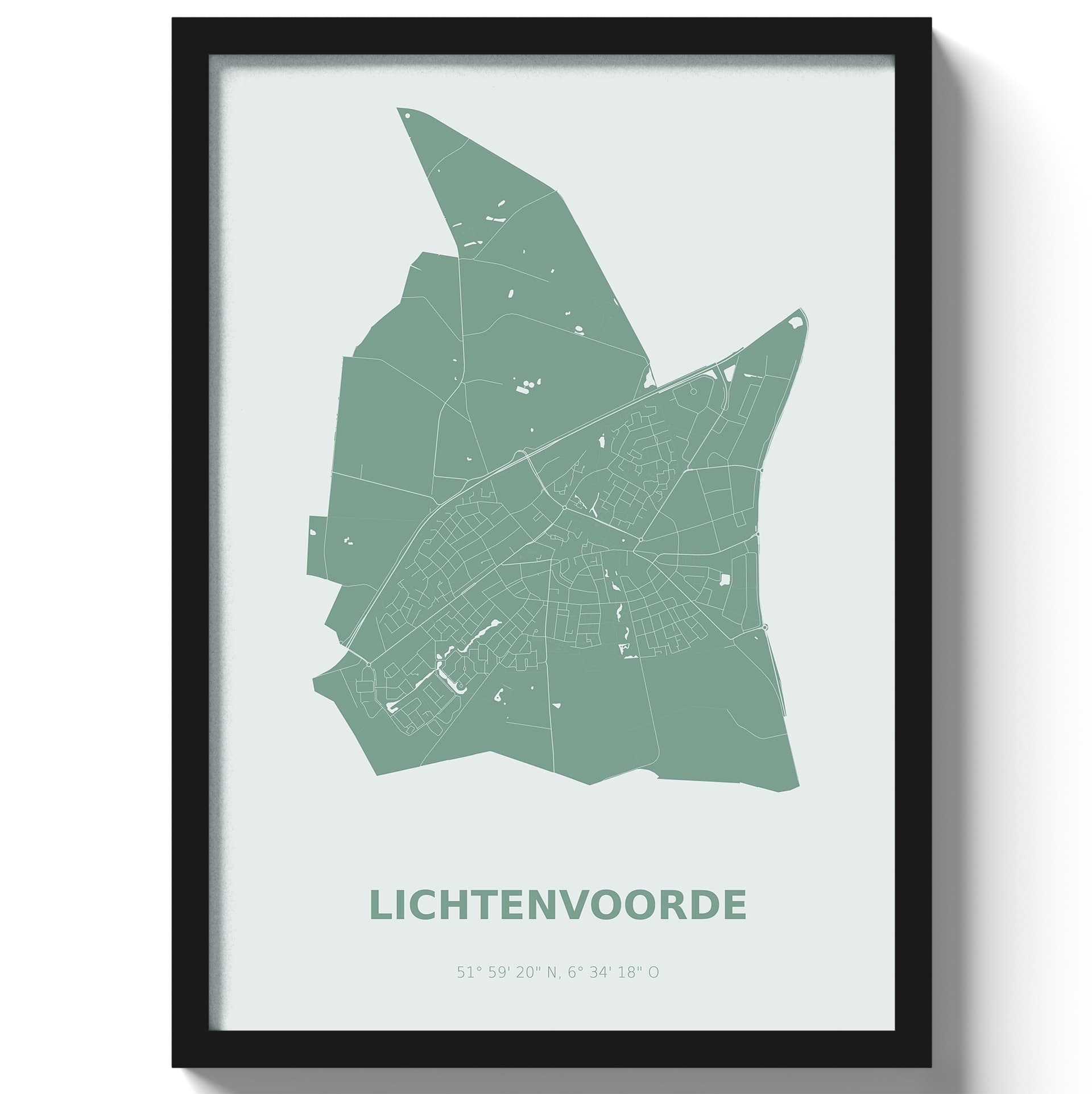 Poster Lichtenvoorde - Groen