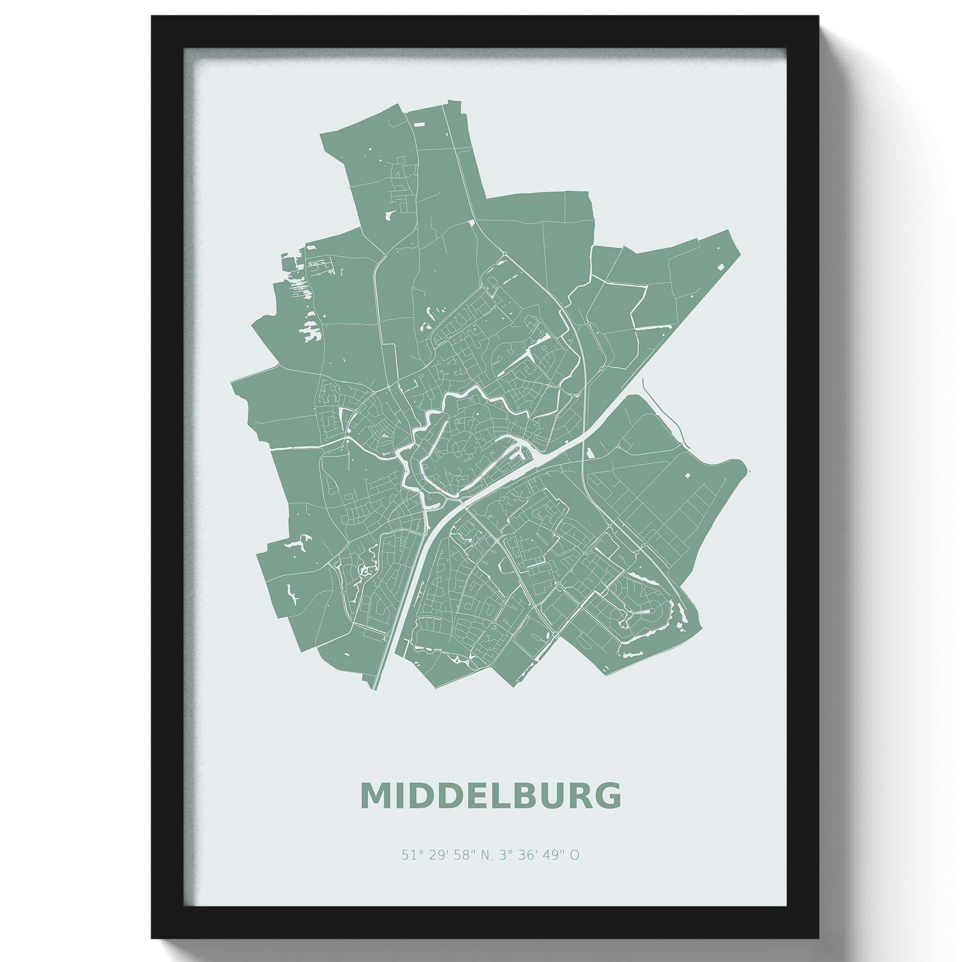 Poster Middelburg - Groen