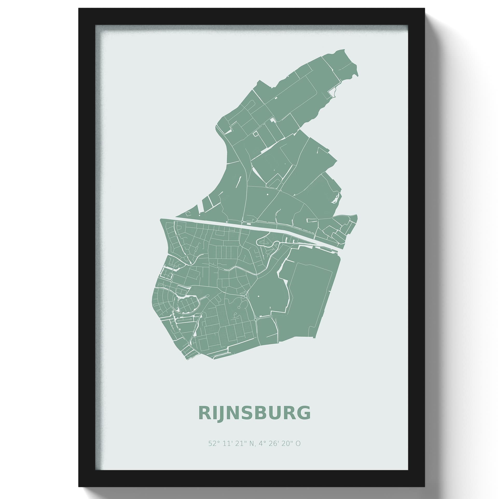 Poster Rijnsburg - Groen