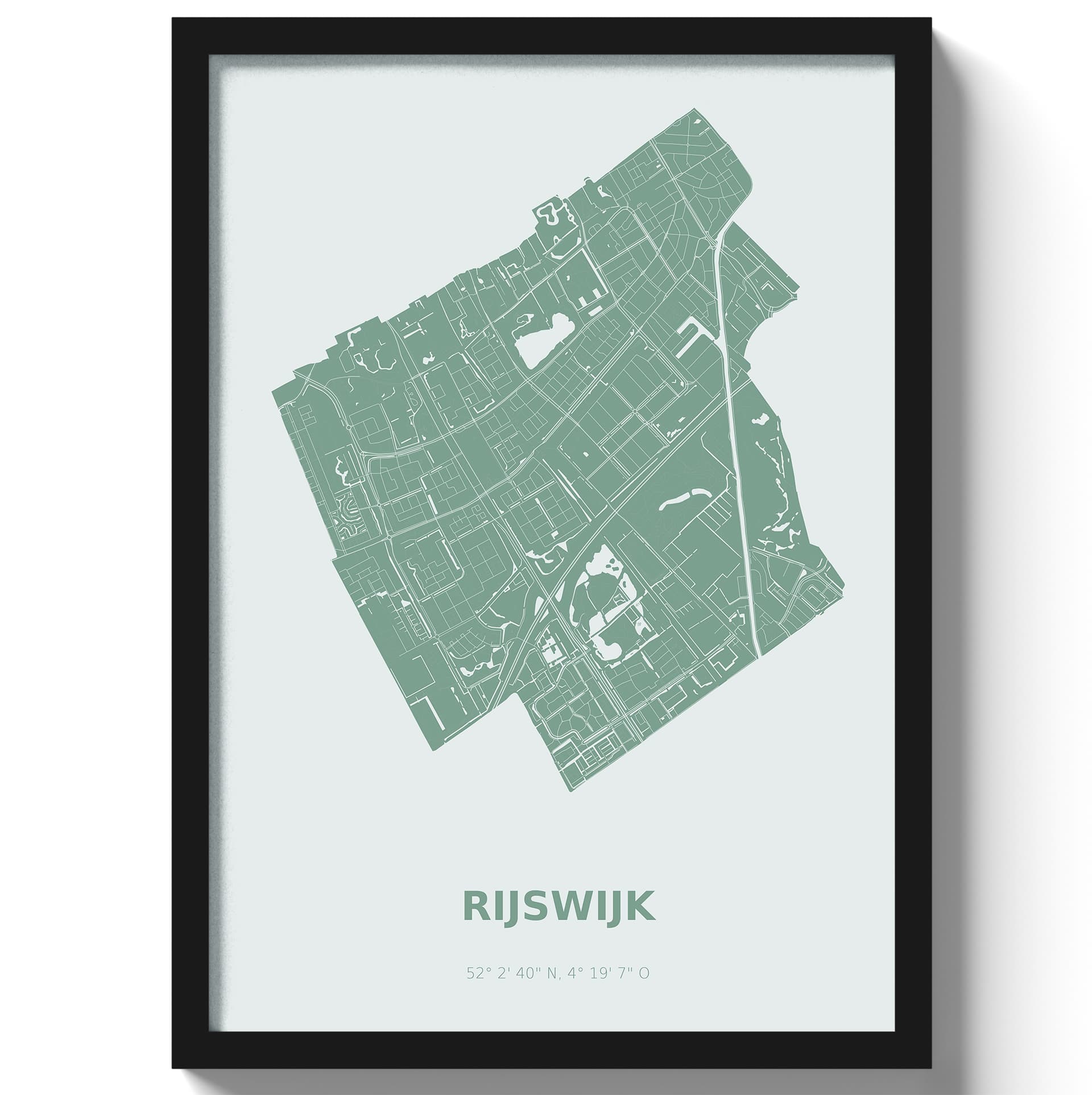 Poster Rijswijk - Groen
