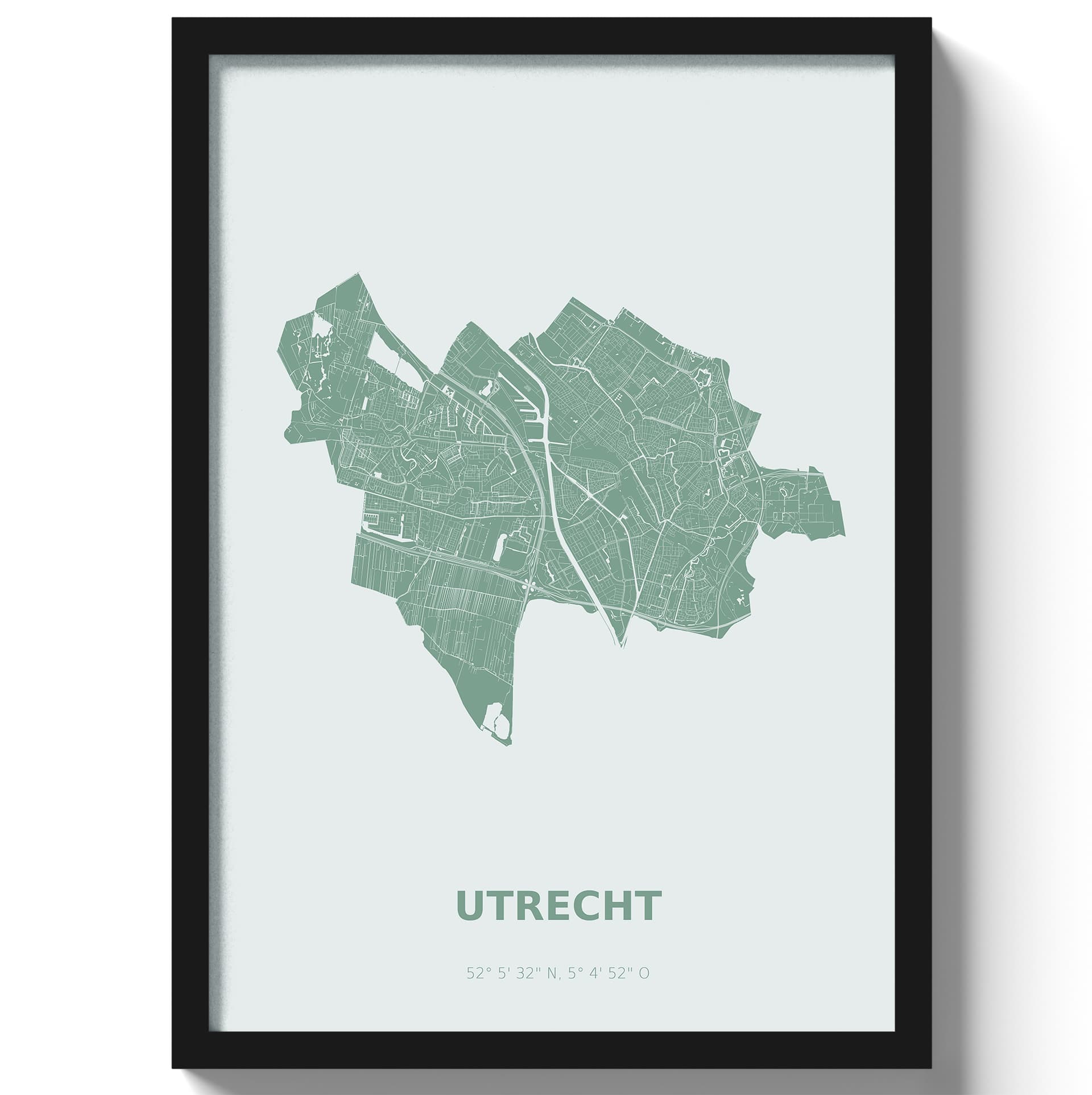 Poster Utrecht - Groen